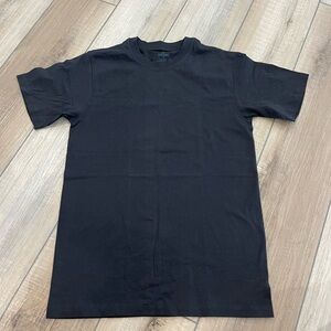 Classic Black Men's T-Shirt Cotton Size XS-S Slim Fit